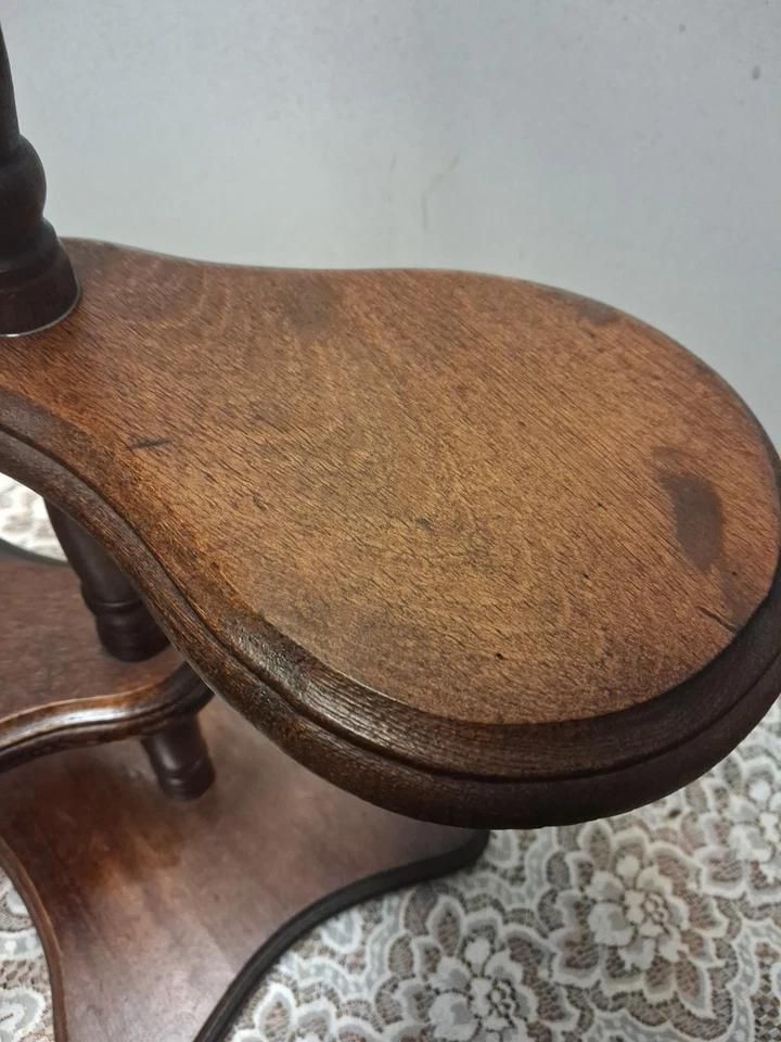 Vintage 4 Tier Adjustable Plant Stand Whatnot photo 145.0