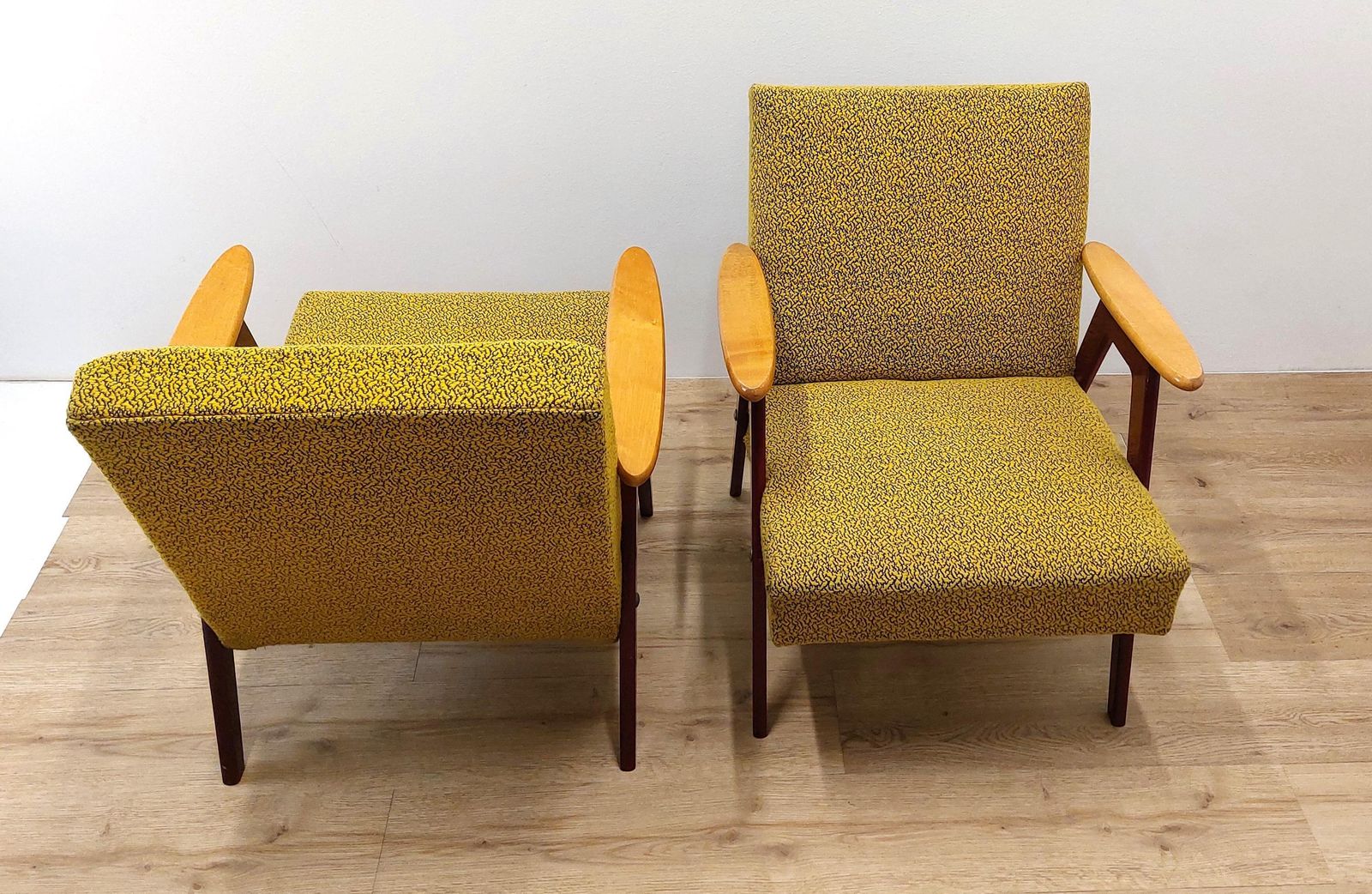 1 Of 2 Mid Century Chair / Mustard Yellow / Armchair / Model B310 Var / 1970s / 1960s photo vinterior