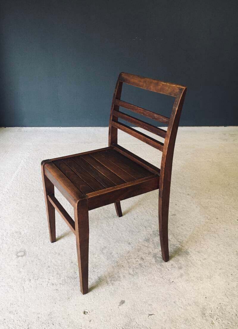 Reconstruction Design Dining Chair By Rene Gabriel, France 1940's photo buy