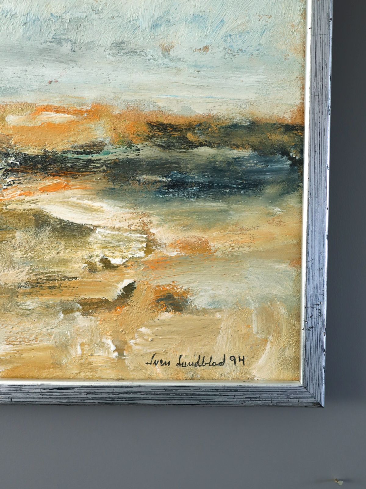 Golden Drift Oil Painting, 1990s photo Art