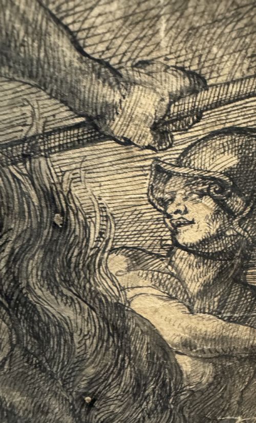 After Rubens Late 17th Century Old Master Drawing Pen And Ink photo 650.0