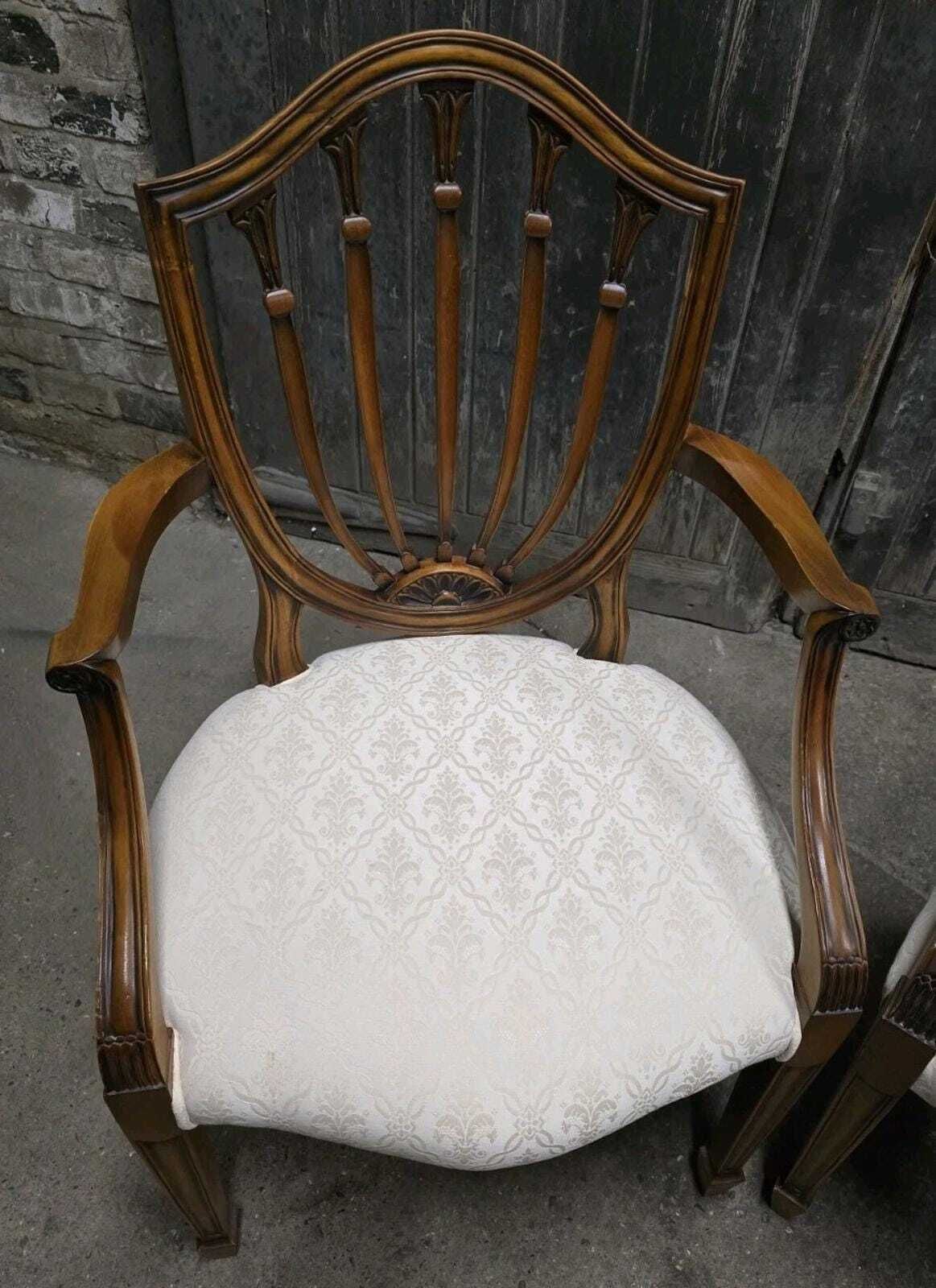 photo furniture Pair Of Antique Style Hepplewhite Armchairs Bedroom Chairs