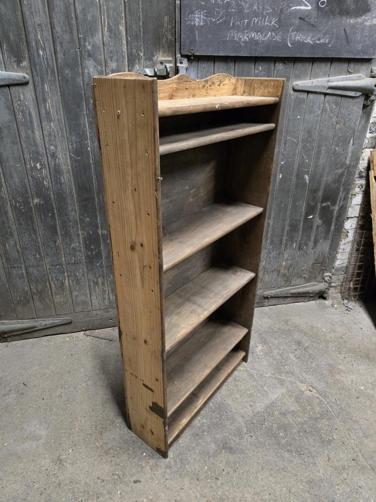 Antique Victorian 19th Century Pine Country Farmhouse Bookcase photo vinterior