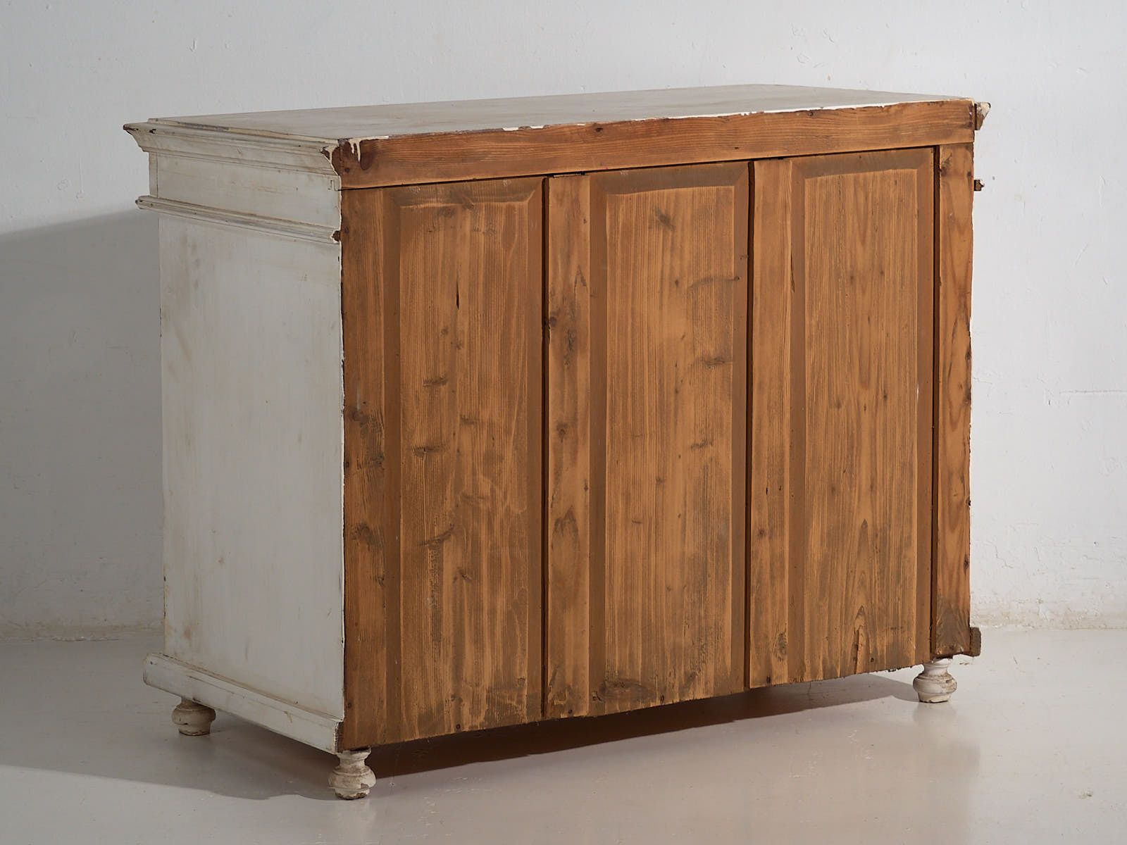 Antique White Chest Of Drawers (C.1900) photo vintage