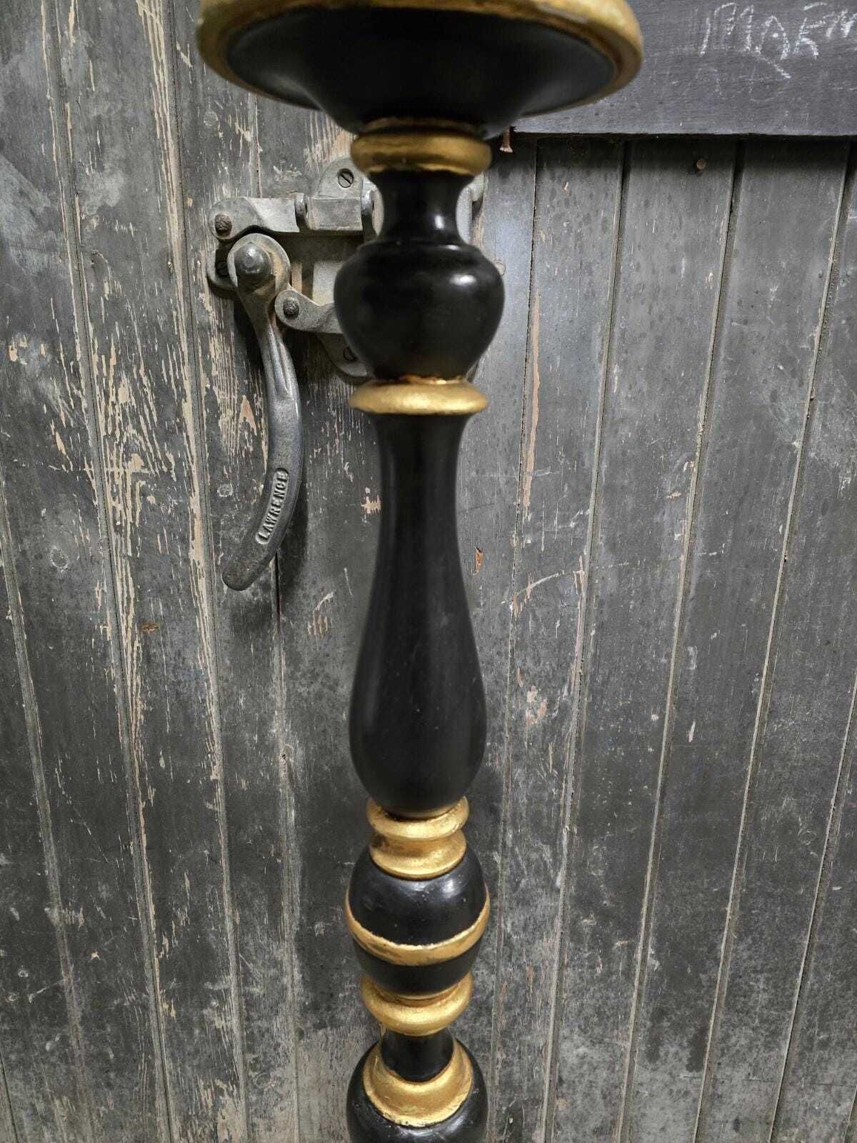 Antique 20th Century Italian Black And Gold Floor Lamp photo buy