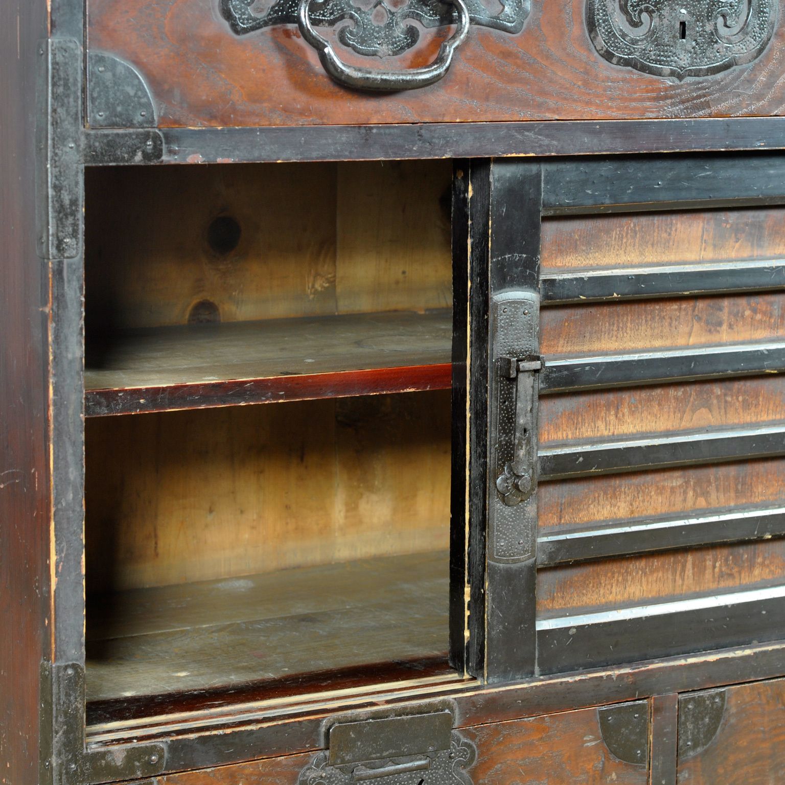 Furniture Japanese Tansu Chest Of Drawers, Circa 1890 photo