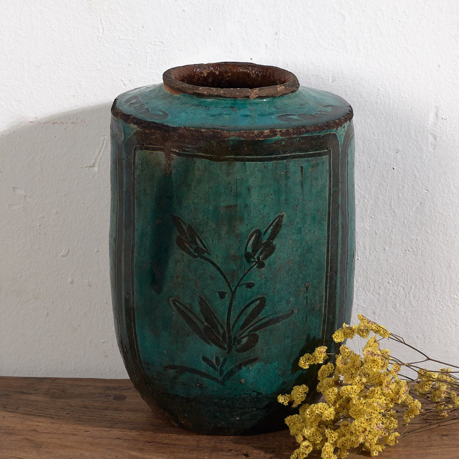 Antique Jade Green Vase (C.1820) #31