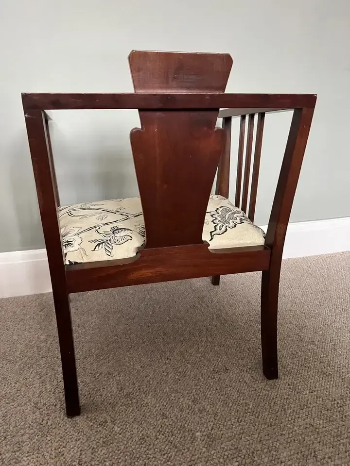 Antique Arts And Crafts Upholstered Chair photo Furniture