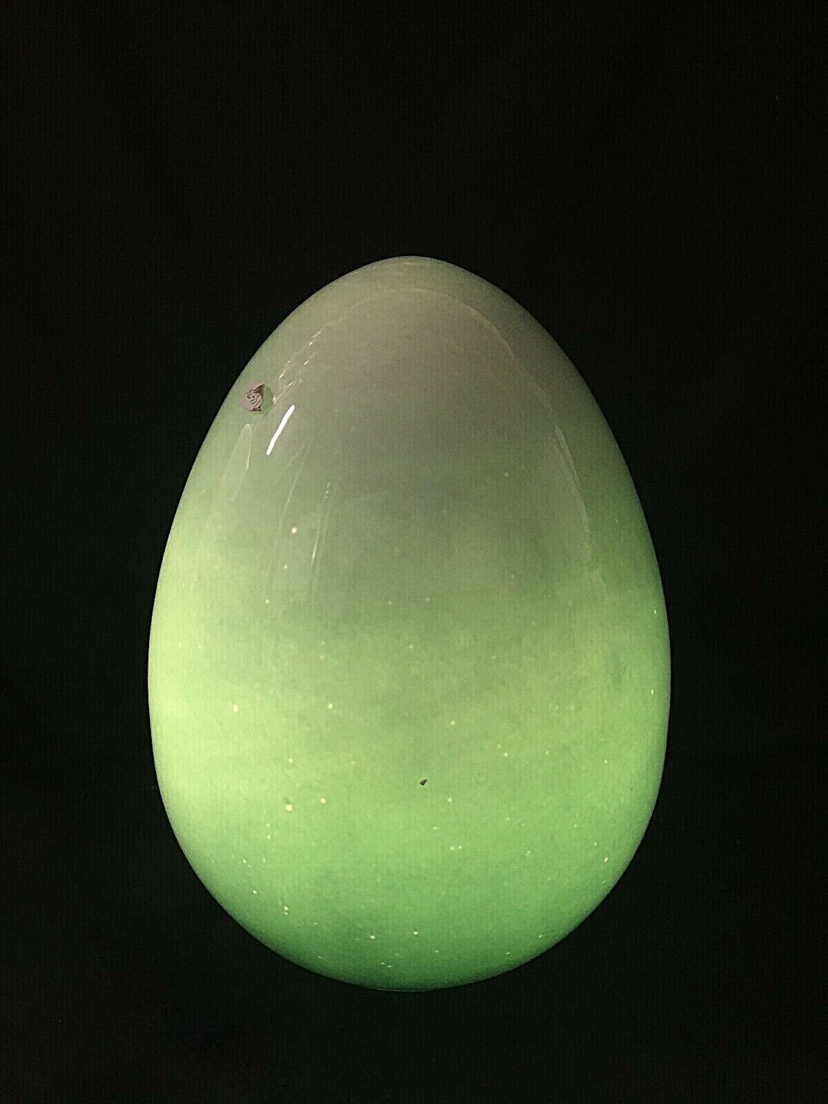 Pair Of Very Rare Vintage 1970s Vistosi Egg Glass Table Lamps photo 593.0