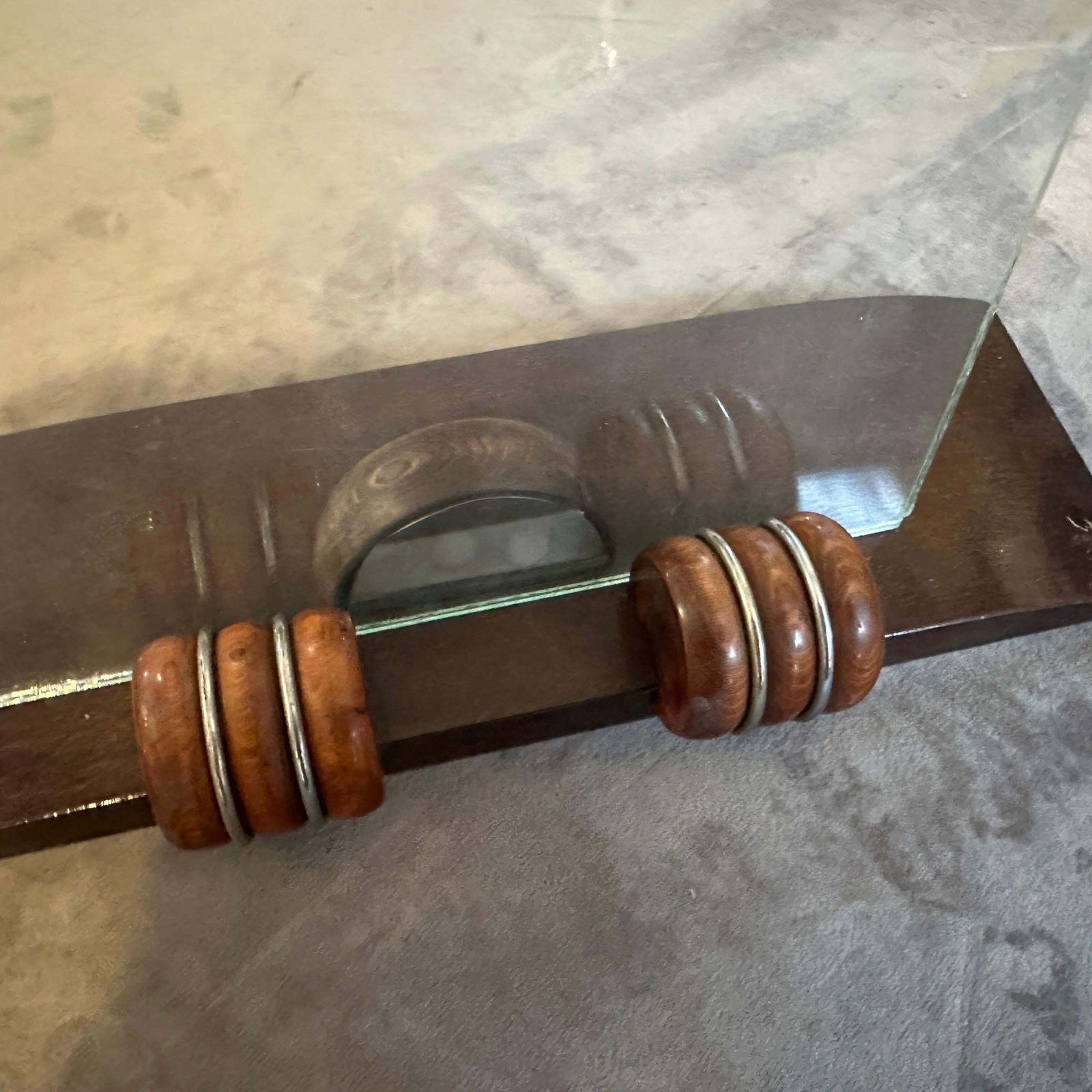 photo furniture An Elegant 1930s Wood And Chromed Metal French Picture Frame