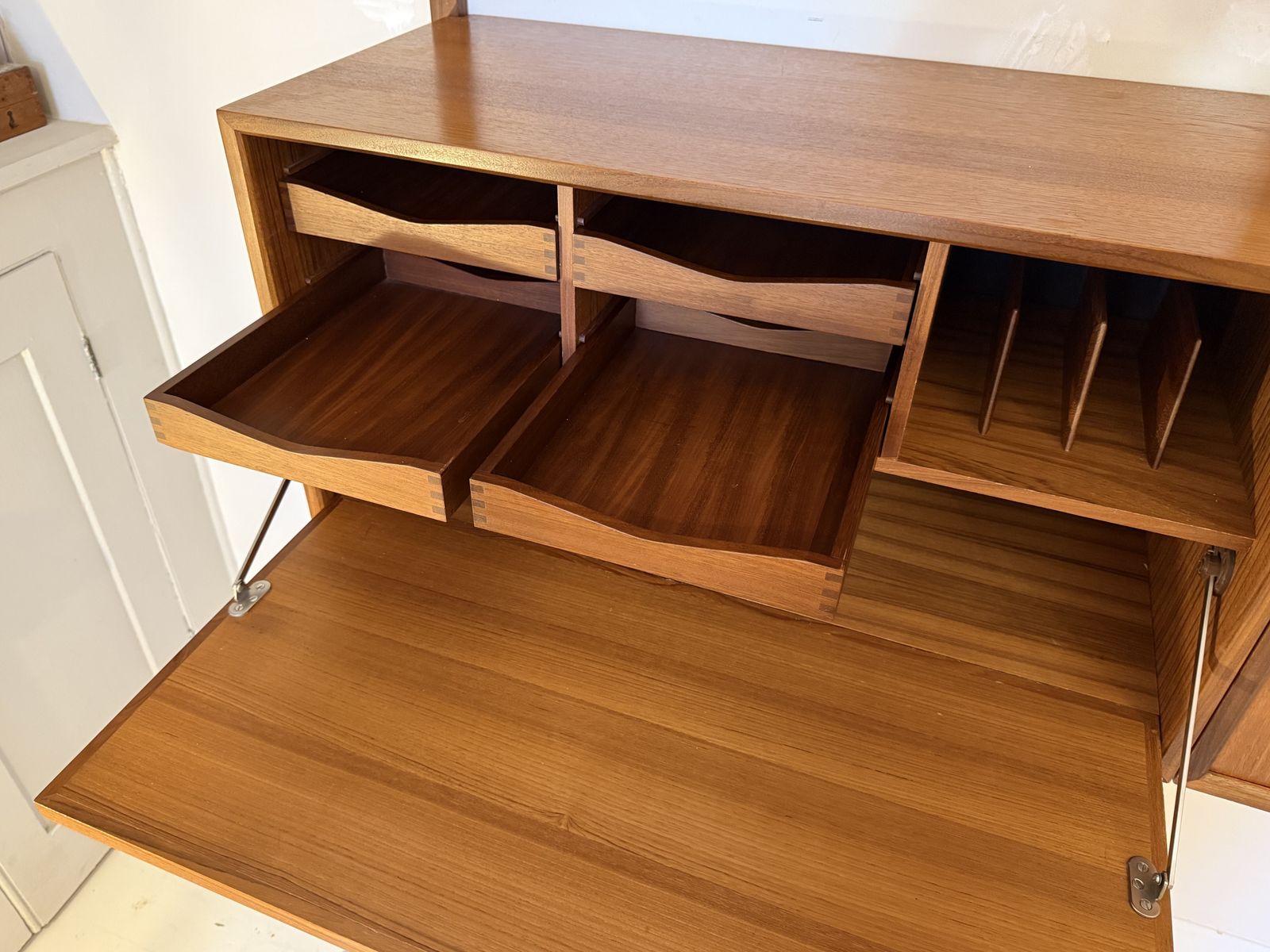 photo furniture Two Bay Mid Century Danish Wall System By Poul Cadovius