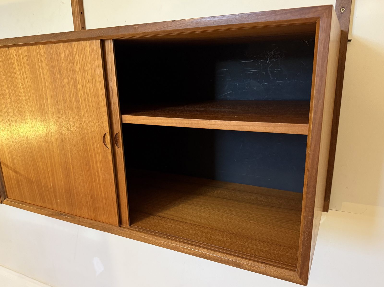 photo for sale Two Bay Mid Century Danish Wall System By Poul Cadovius