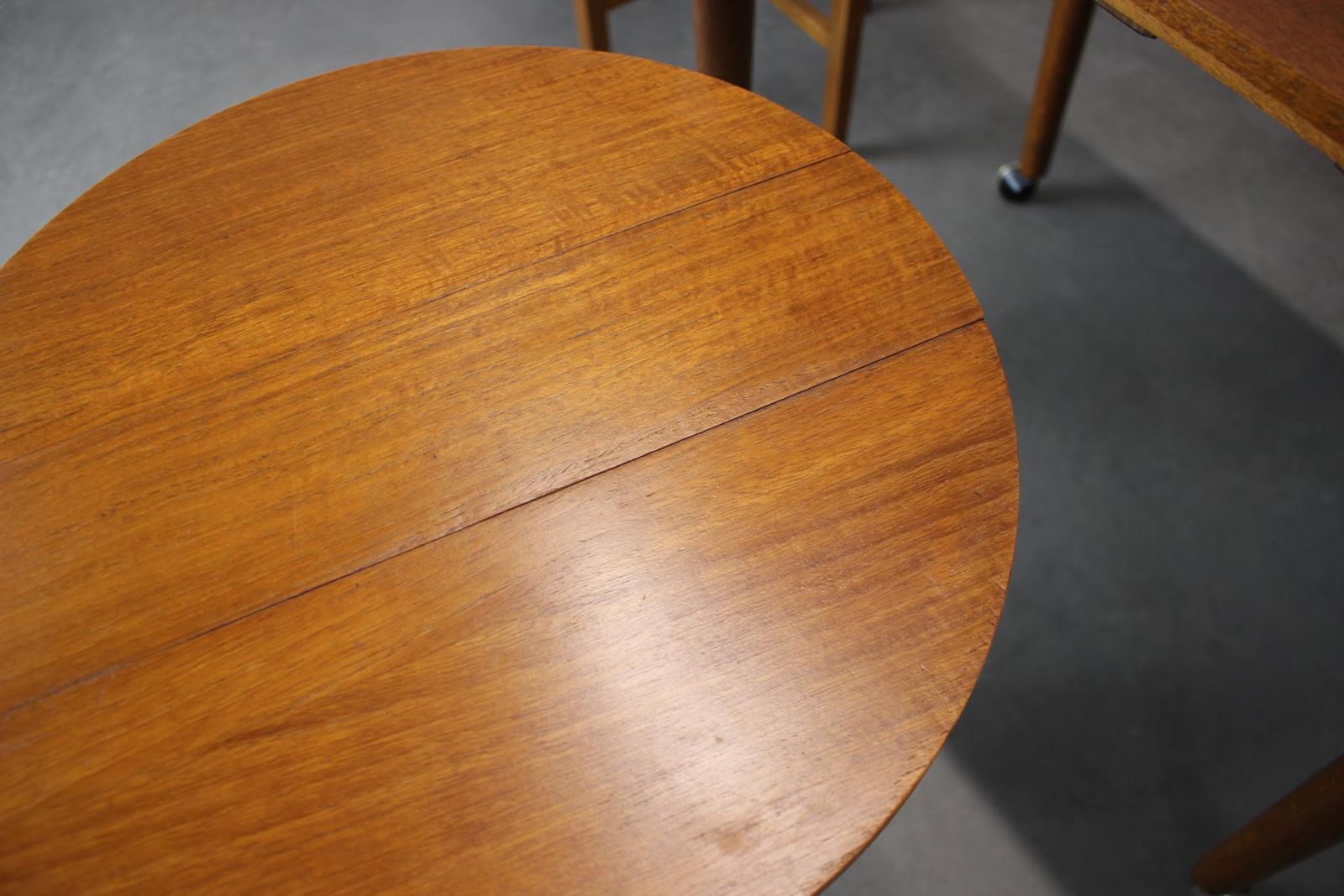 Restored Mid Century Folding Table And Stools By Poul Hundevad, Denmark, 1960s photo for sale