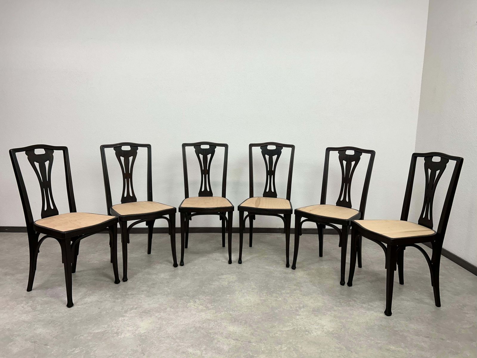 Set Of 6 Dining Chairs No.319 By J&J Kohn photo furniture