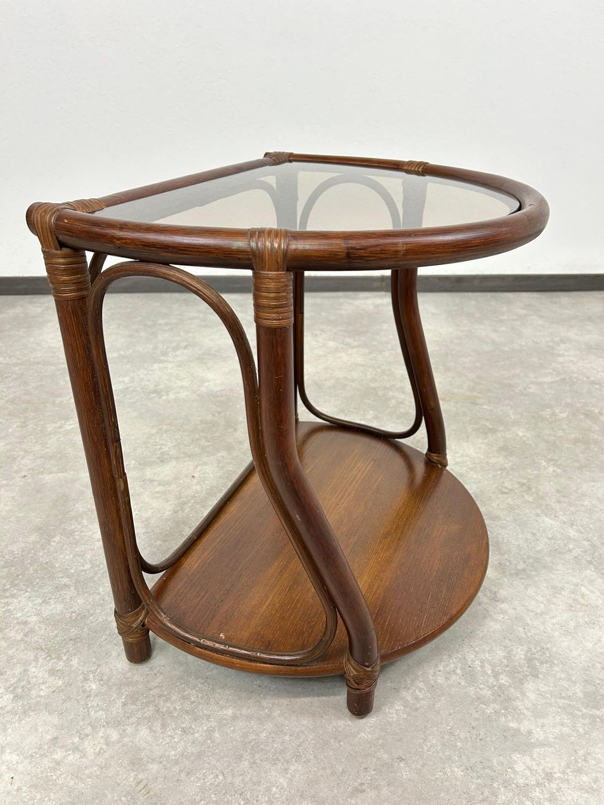 Mid Century Modern Bamboo Side Table By Gervasoni photo for sale