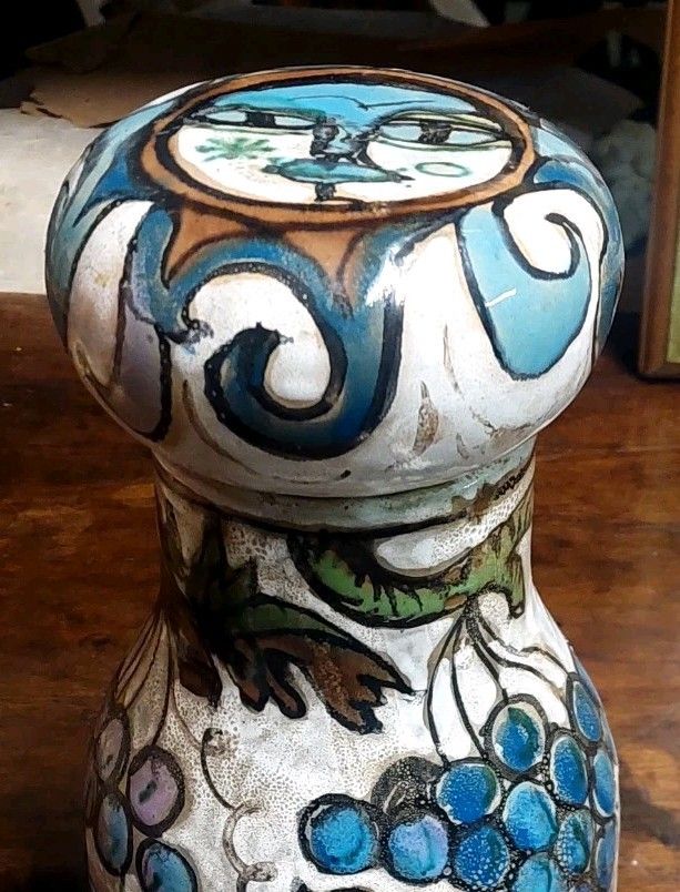 photo for sale Schiavon Elio Herart Bottle Ceramic Sculpture Glazed Enamels 70s