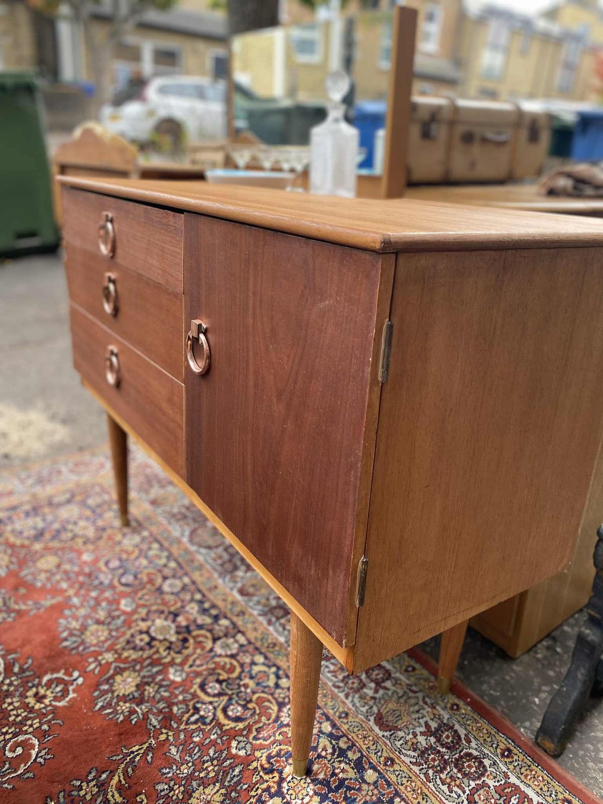 Mid Century Teak Schreiber Sideboard photo for sale