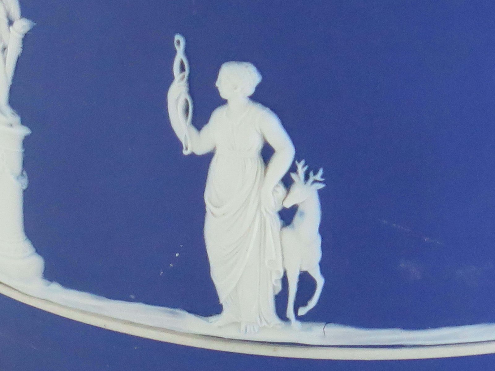 photo buy Wedgwood Jasperware Jardiniere Classical Figures Fully Marked, Ca 1930s