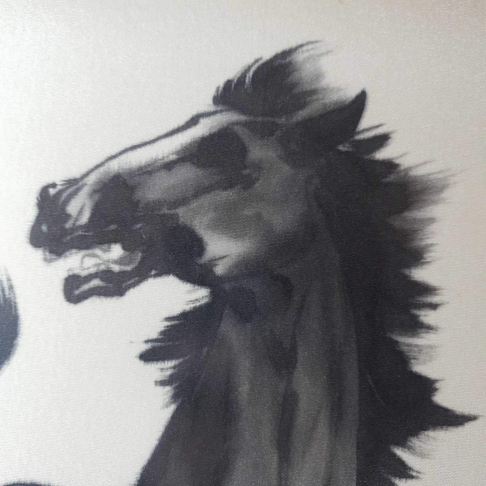 photo furniture Horse Ink Brush Painting Joseph Koo Ming Kang Singapore Chinese C1960s H54xw33