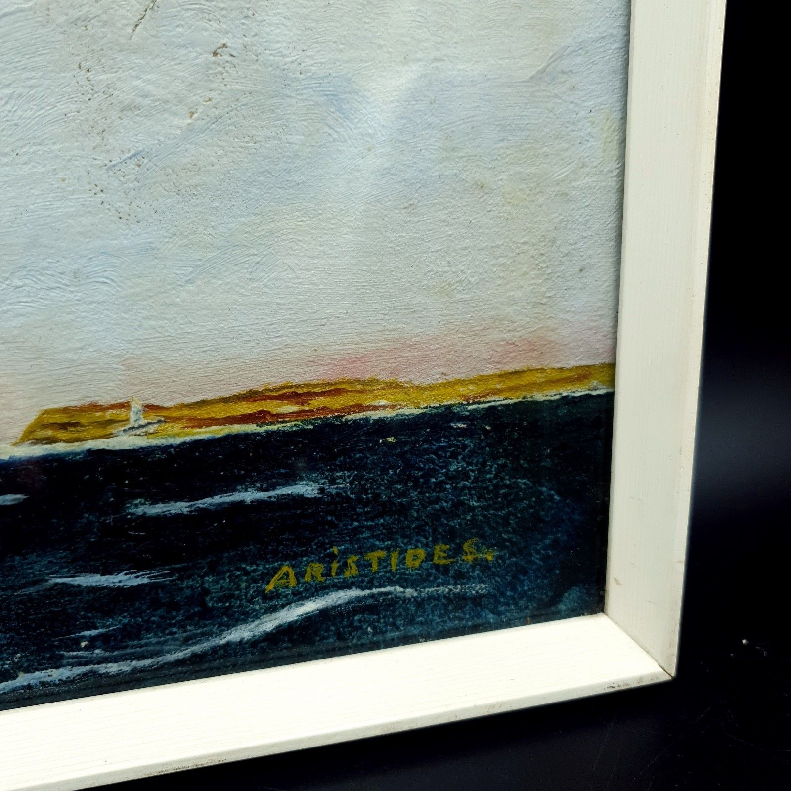 Art Captain George Young Signed Oil Painting Aristides C1930s Clan Line W31.5x20.2cm photo