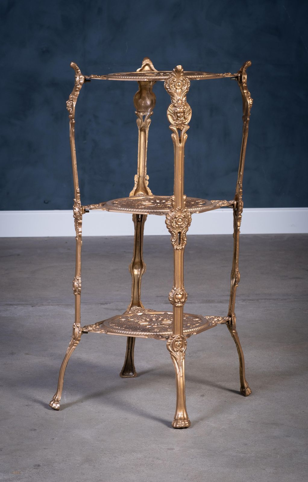 Decorative Metal Pedestal, Made In Italy, 1960s photo Home Decor