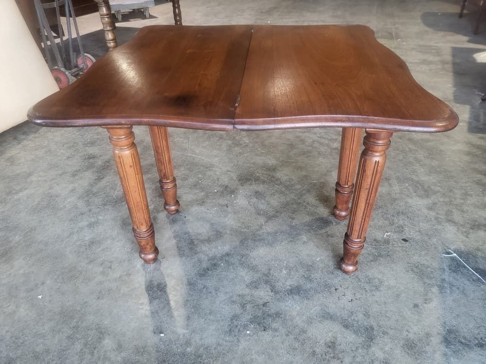 Antique Serpentine Extending Dining Occasional Hall Desk Table photo Furniture