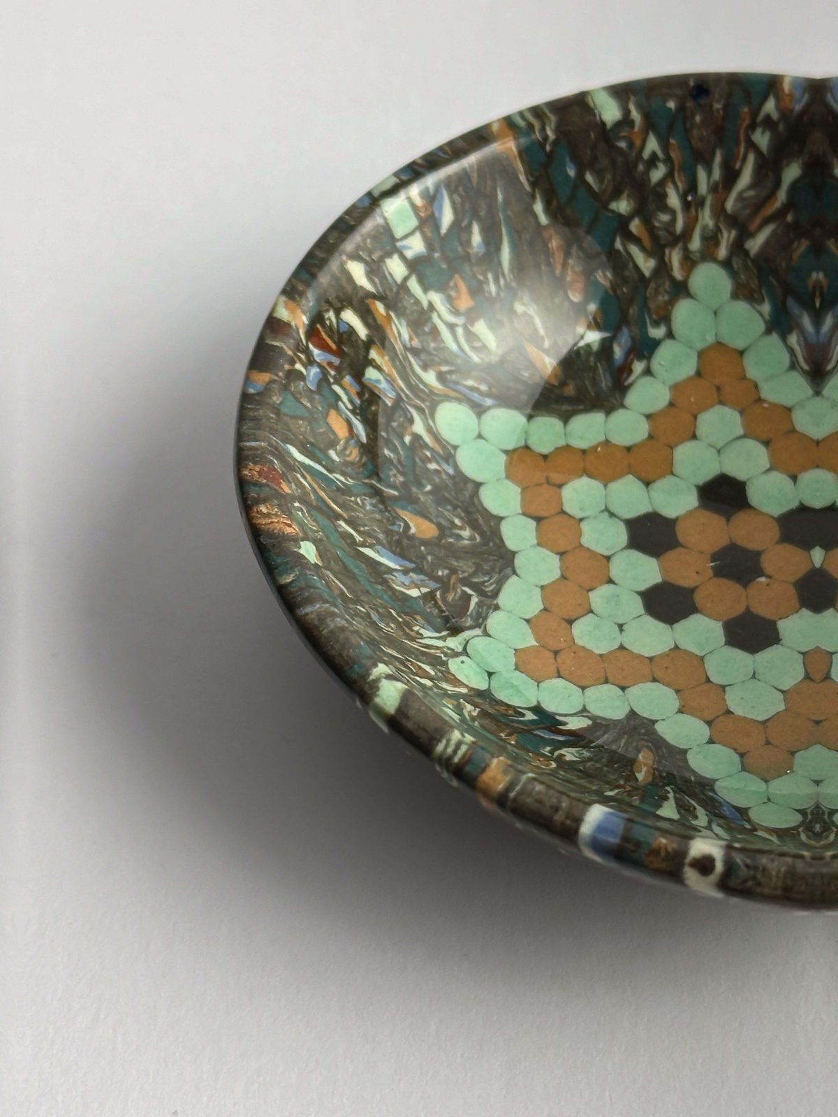 Jean Gerbino Vallauris Mosaic Ceramic Bowl, France, 1950s photo furniture