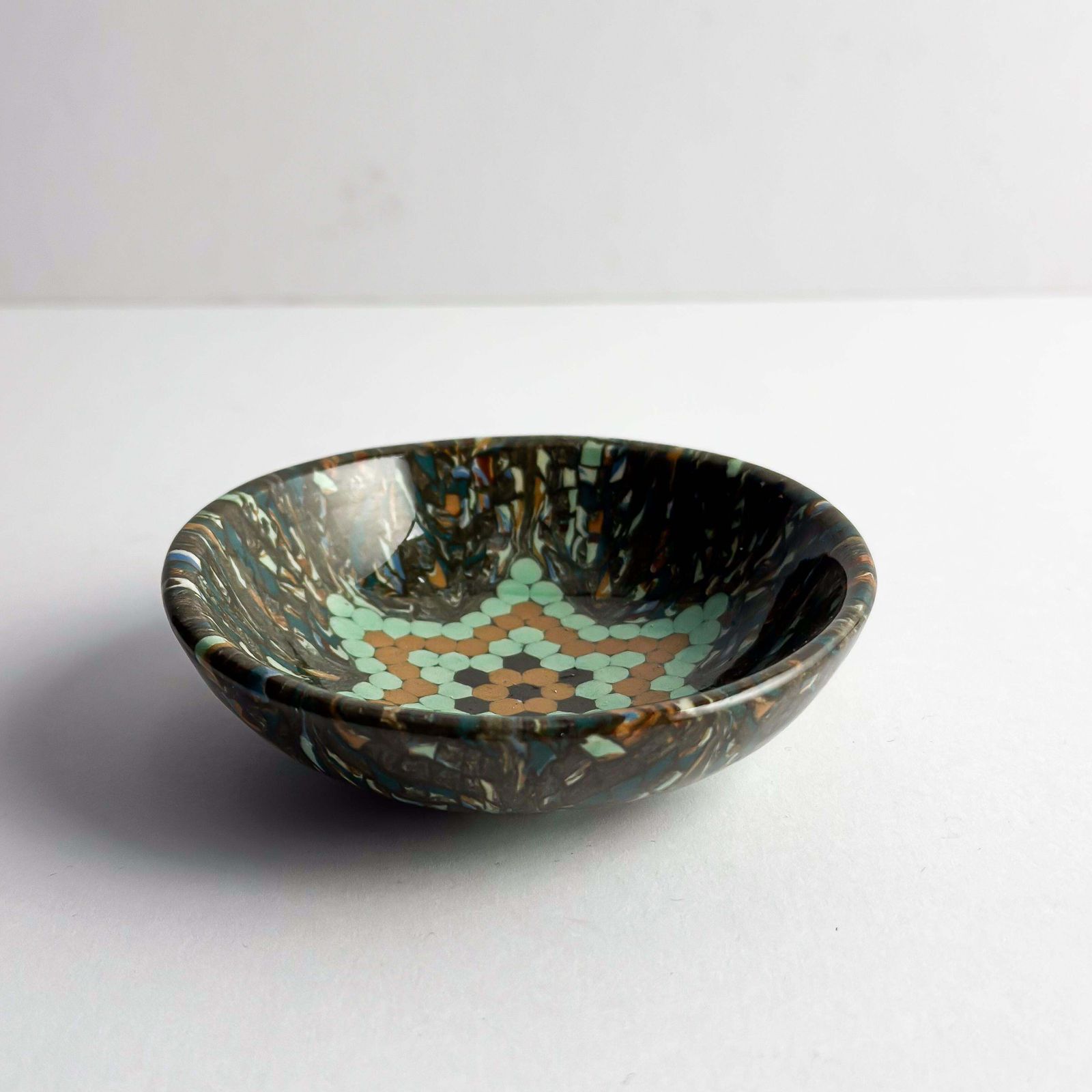 photo furniture Jean Gerbino Vallauris Mosaic Ceramic Bowl, France, 1950s