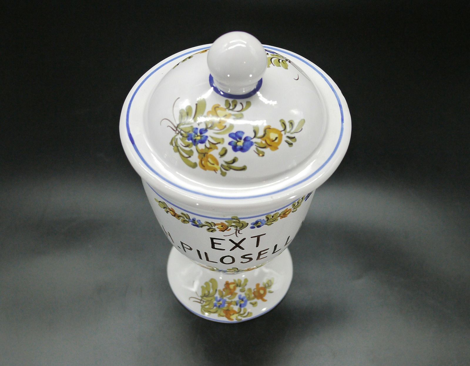 Vintage French Ceramic Large Apothecary Or Pharmacy Jar photo furniture