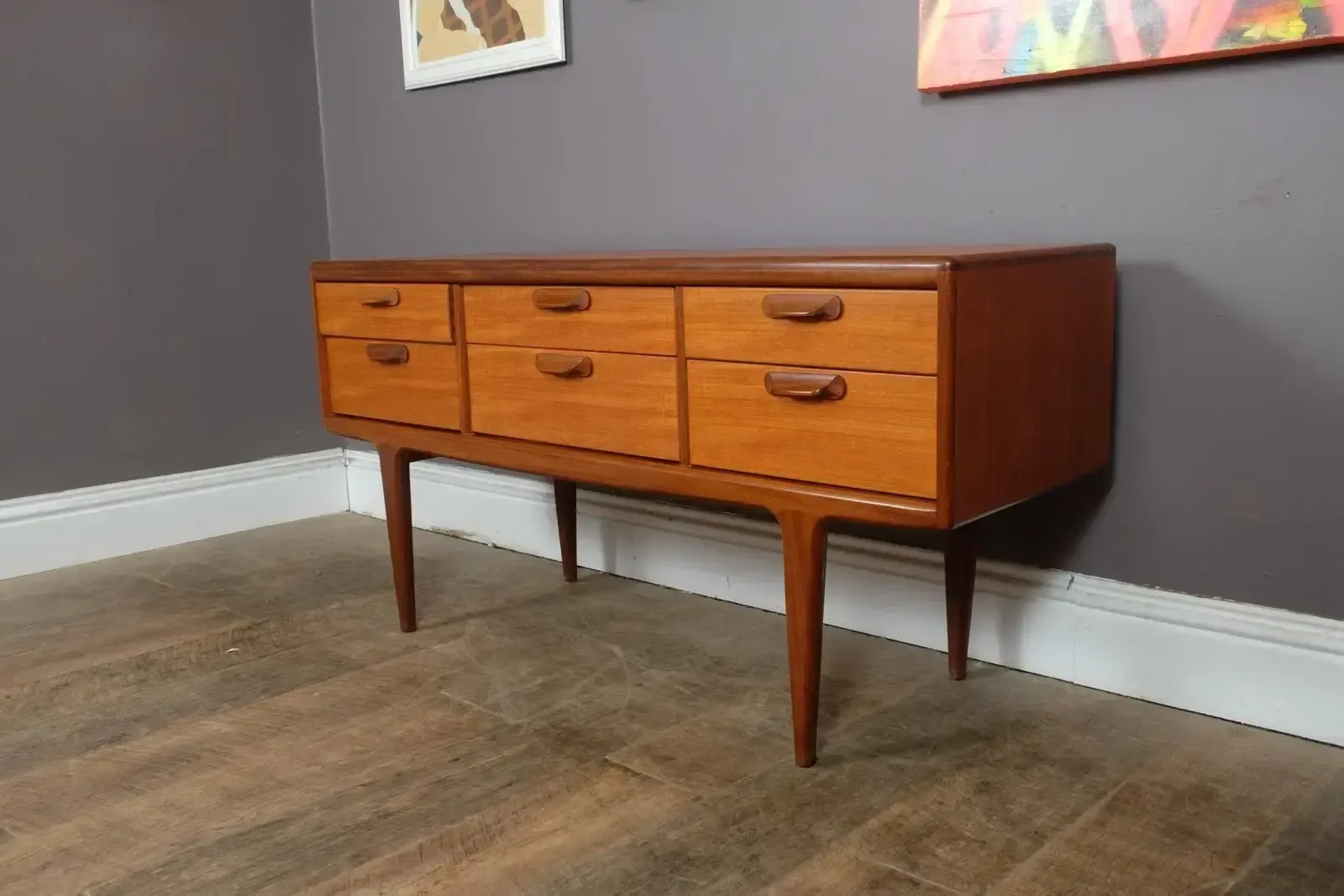 Vintage Mid Century Sequence Teak Chest Of Drawers By Younger photo Furniture