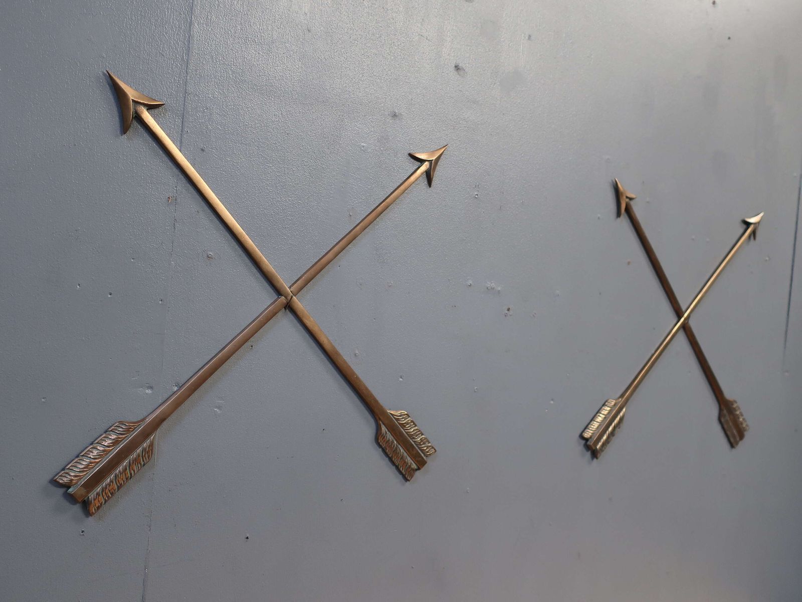 photo furniture Pair Of Mid Century French Bronze Arrows
