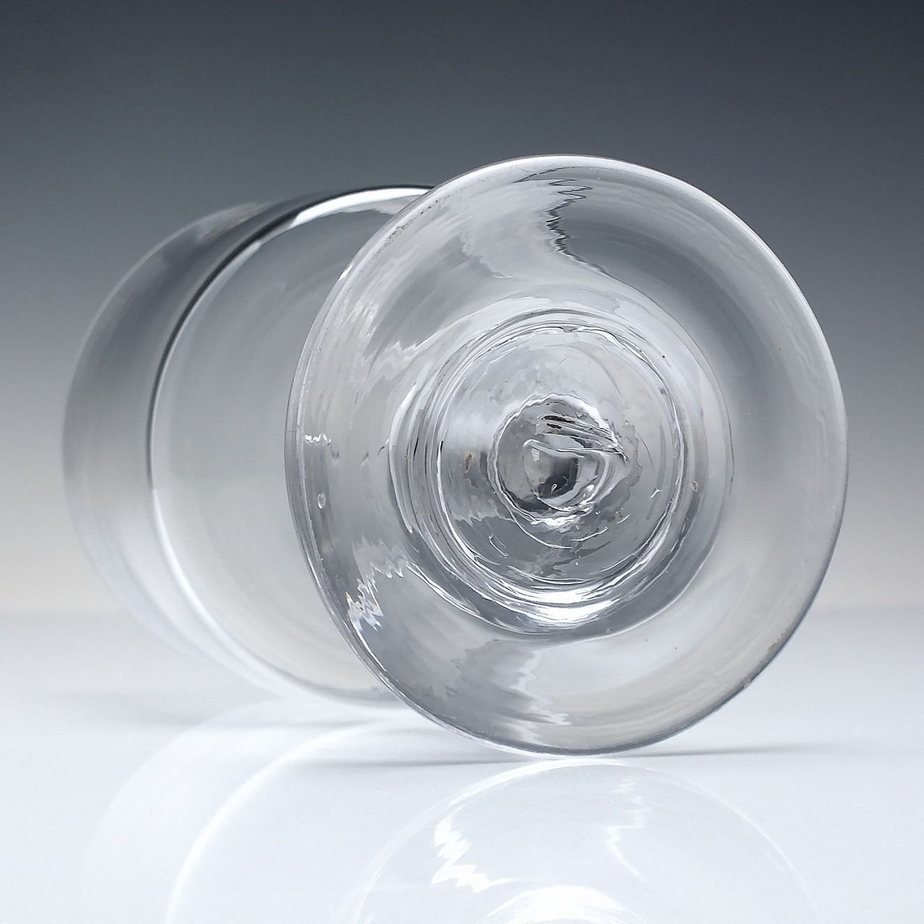 Large Anglo Irish Georgian Bucket Bowl Glass Rummer C1800 1820 photo 95.0