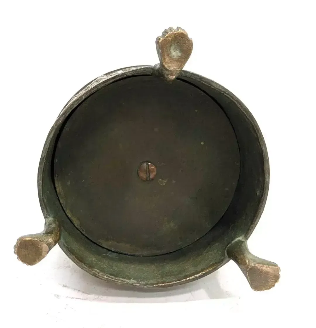 19th Century Bronze Hercules As A Child With Green Patina photo for sale