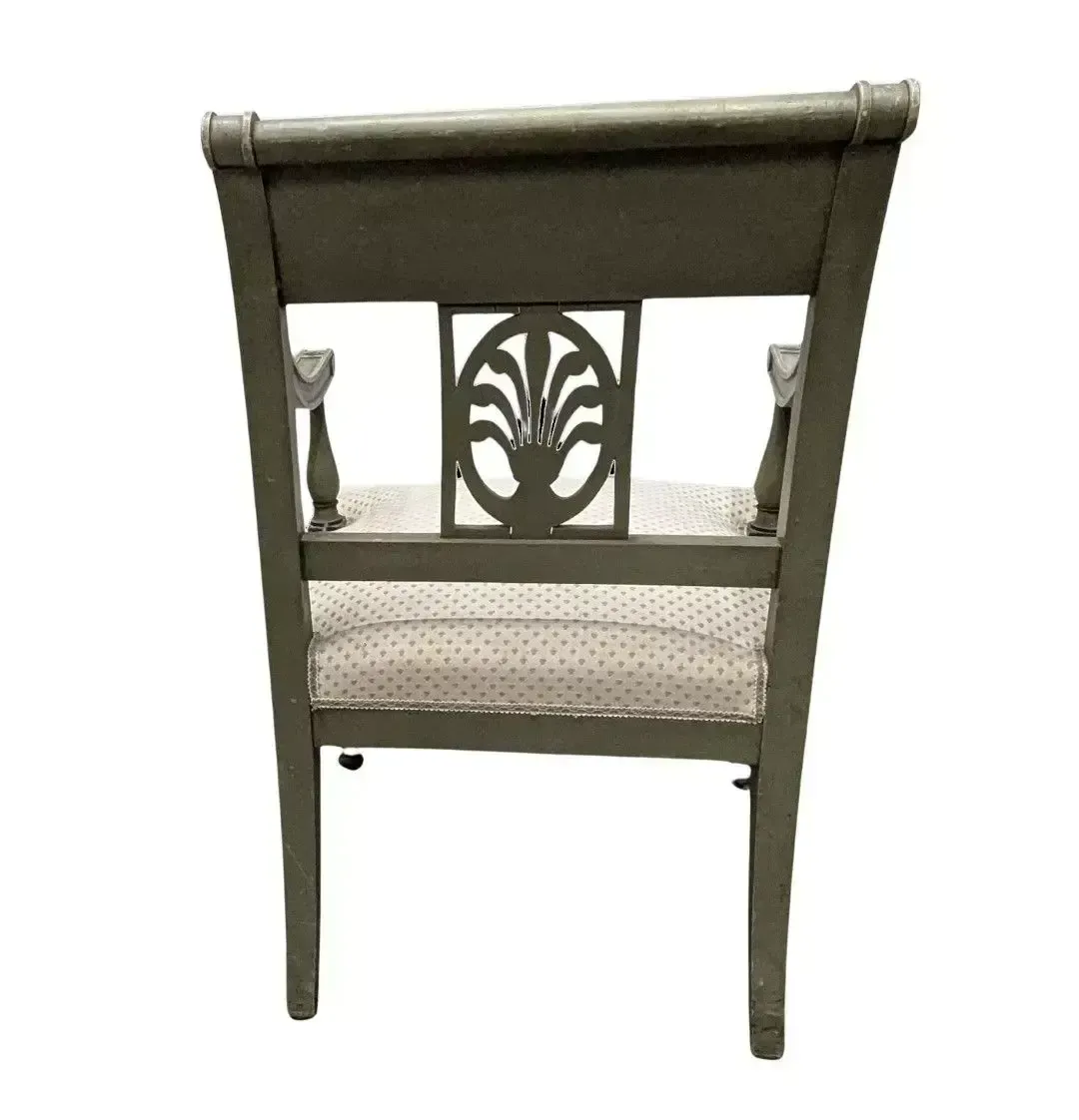 Pair Of Lacquered Armchairs In The Directoire Style photo for sale