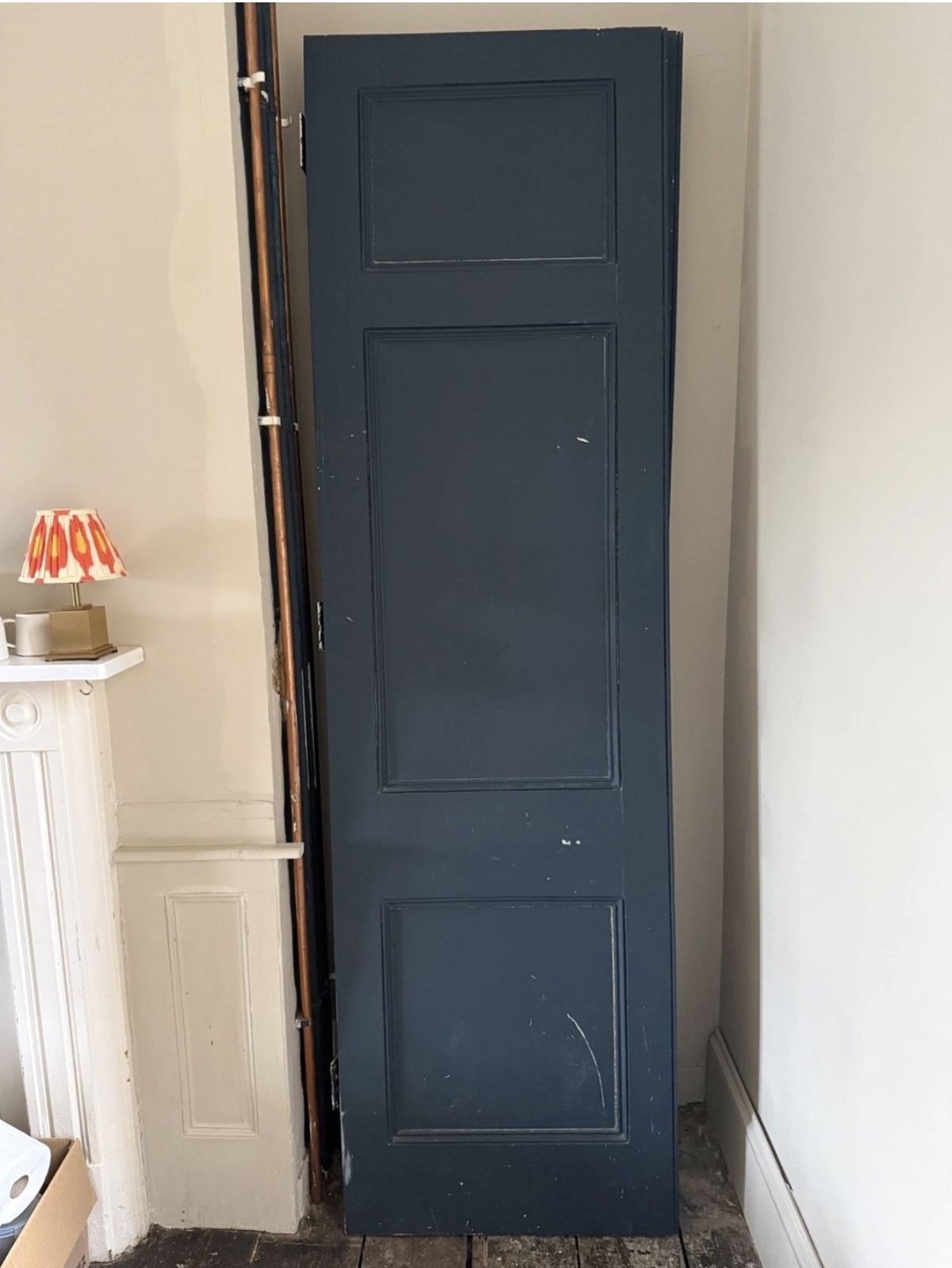 Set Of 3 Antique Wooden Bifold Doors – C.1839, 245cm High, Panelled photo 250.0