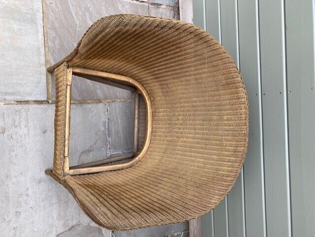 Lloyd Loom Lusty Chair With Original Sprung Seat photo vintage