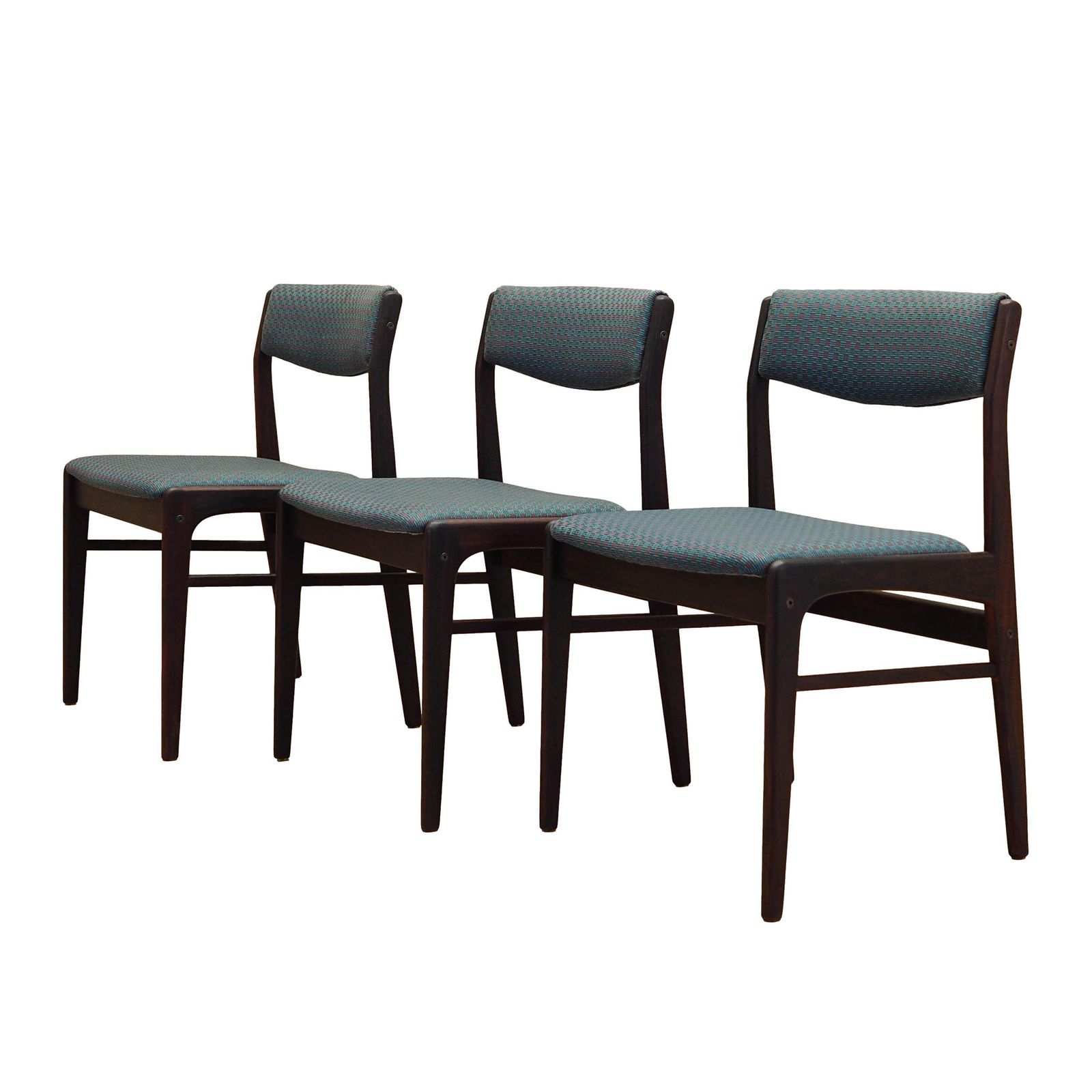 Set Of Three Vintage Chairs Danish Design 1970s Production Denmark