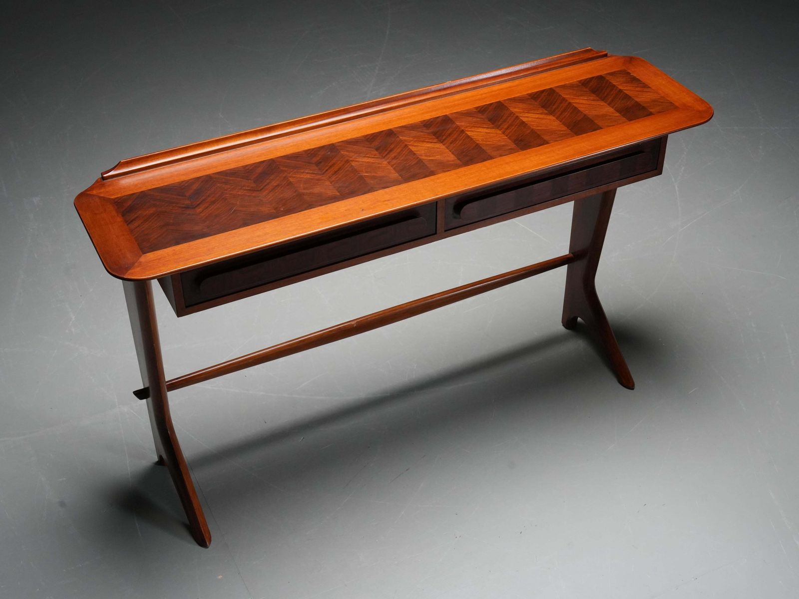 Ico Parisi Console In Walnoot En Kersenhout, Italië, Ca. Jaren 1950 photo 9717.0
