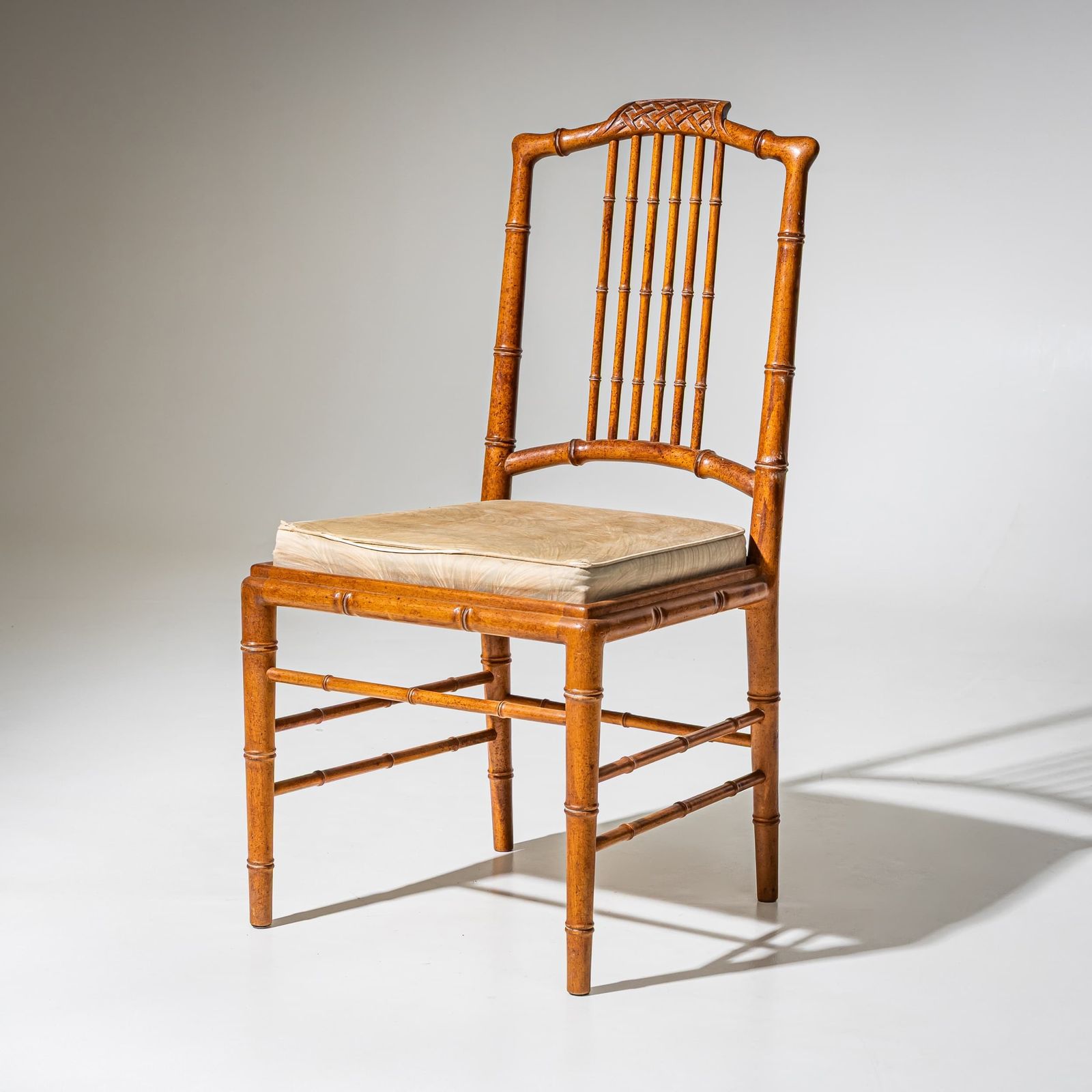 3350.0 Faux Bamboo Dining Group, Possibly France, Mid 20th Century photo