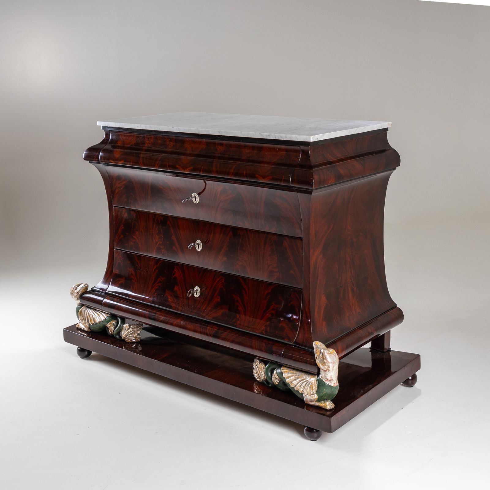 Empire Chest Of Drawers In Mahogany, Spain, Early 19th Century photo for sale