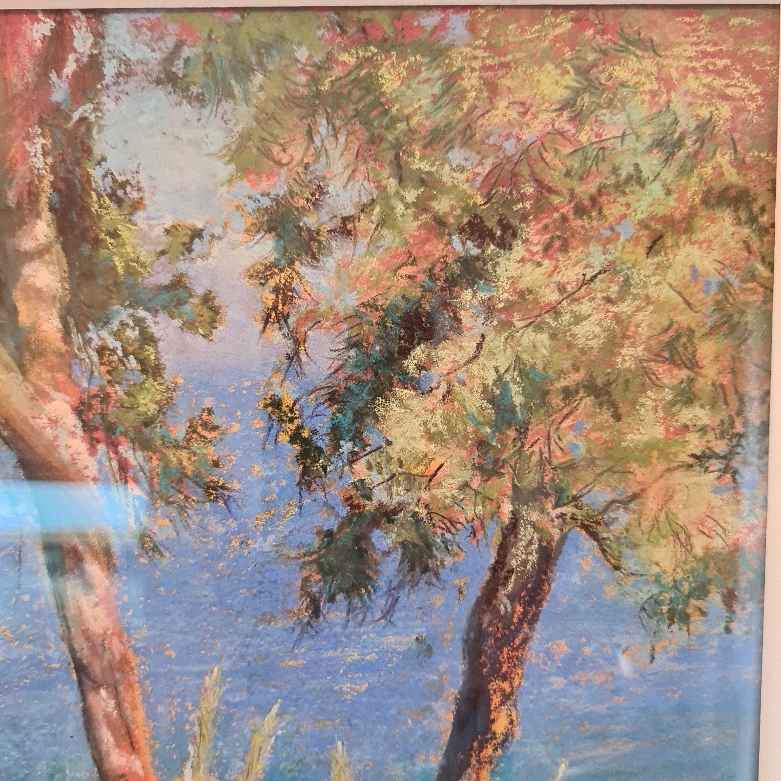 Jill Varone Oil Pastel Artwork Summer In Calabria Italy Italian Seascape photo Art