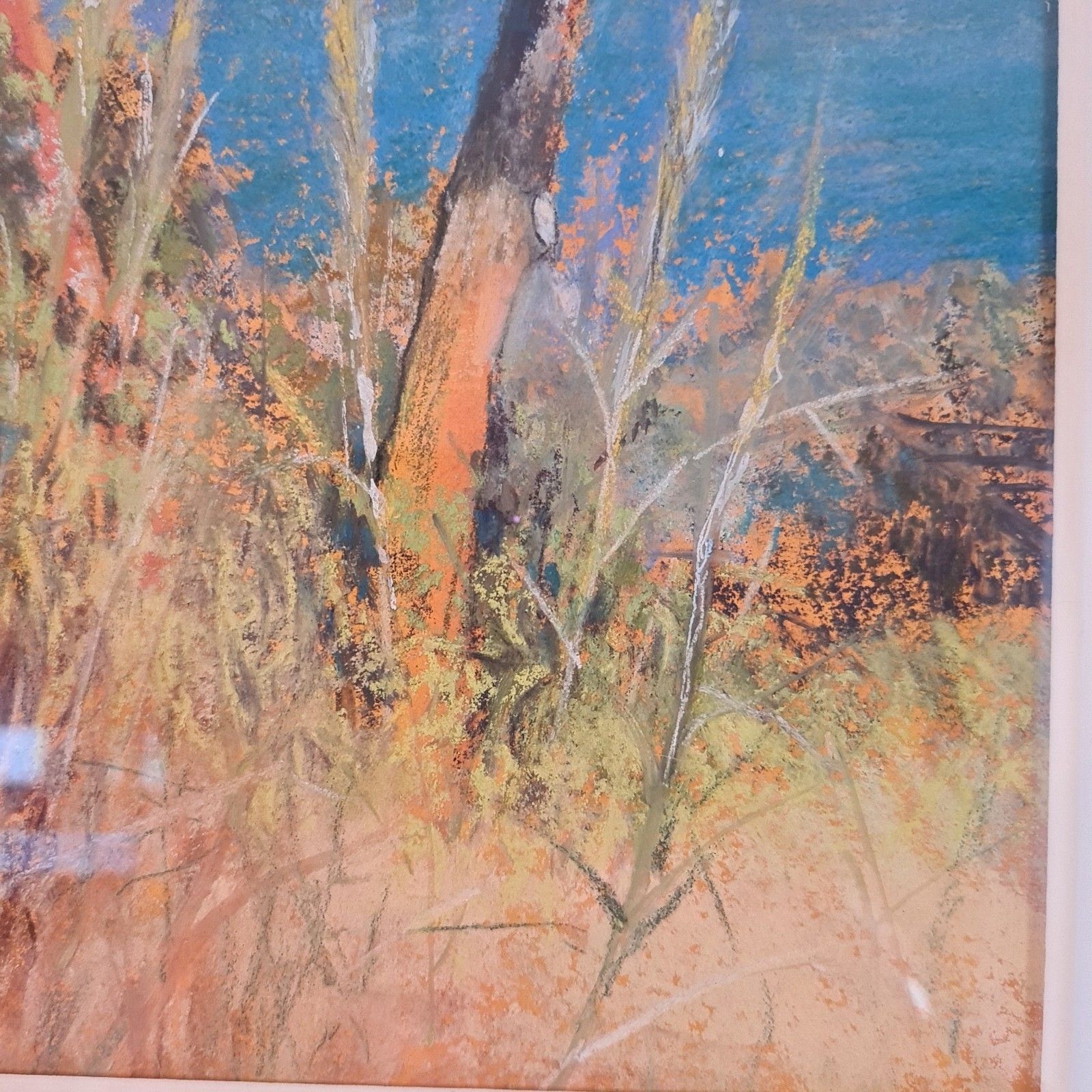 Jill Varone Oil Pastel Artwork Summer In Calabria Italy Italian Seascape photo 200.0