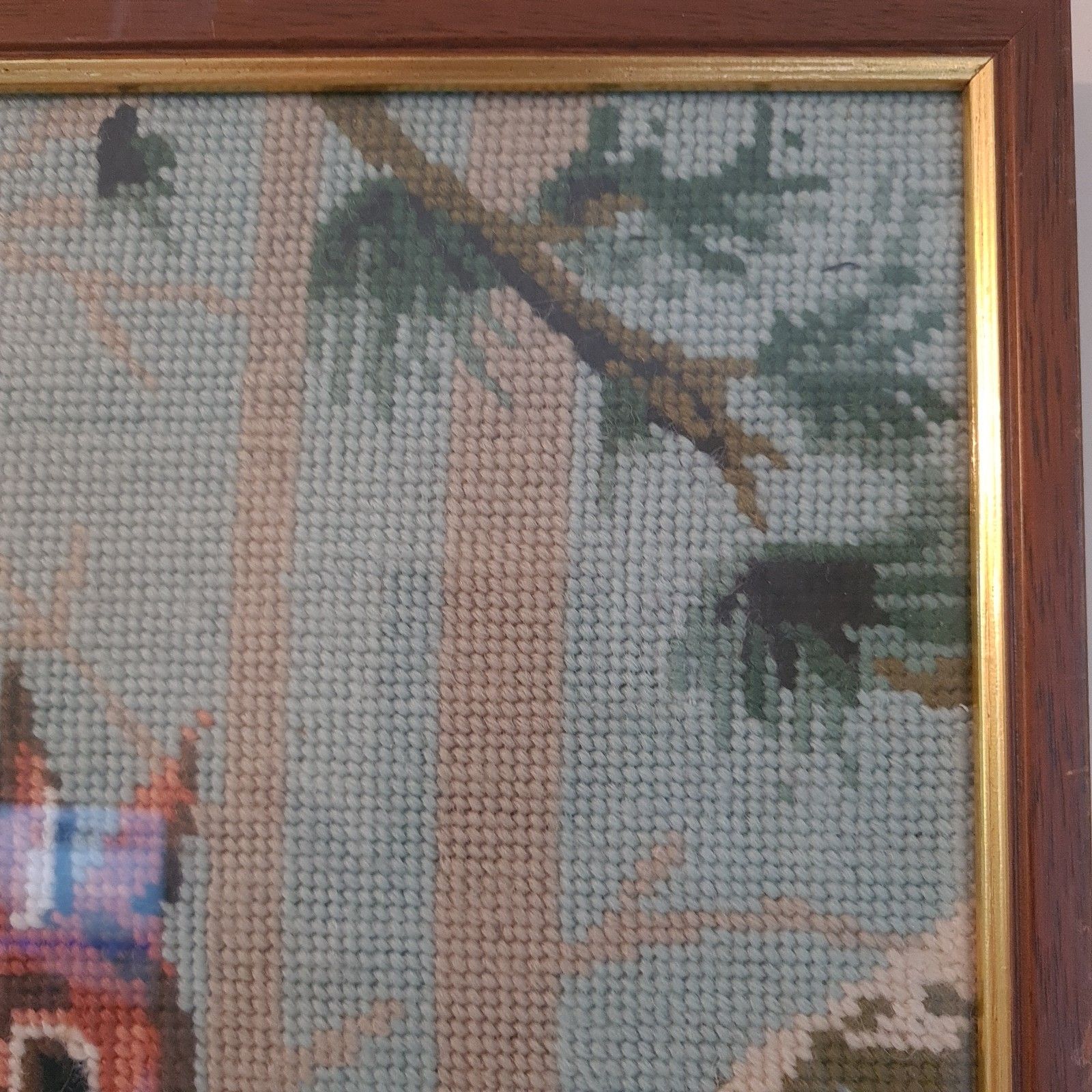 photo for sale Red Squirells Complete Cross Stich Embroidery Forest Woodland Retro W41 × H56 Cm