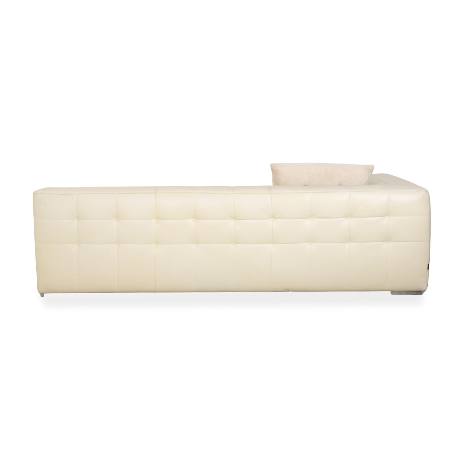 Mobilier Canapé 4 places Ligne Roset Malhoun en cuir crème photo