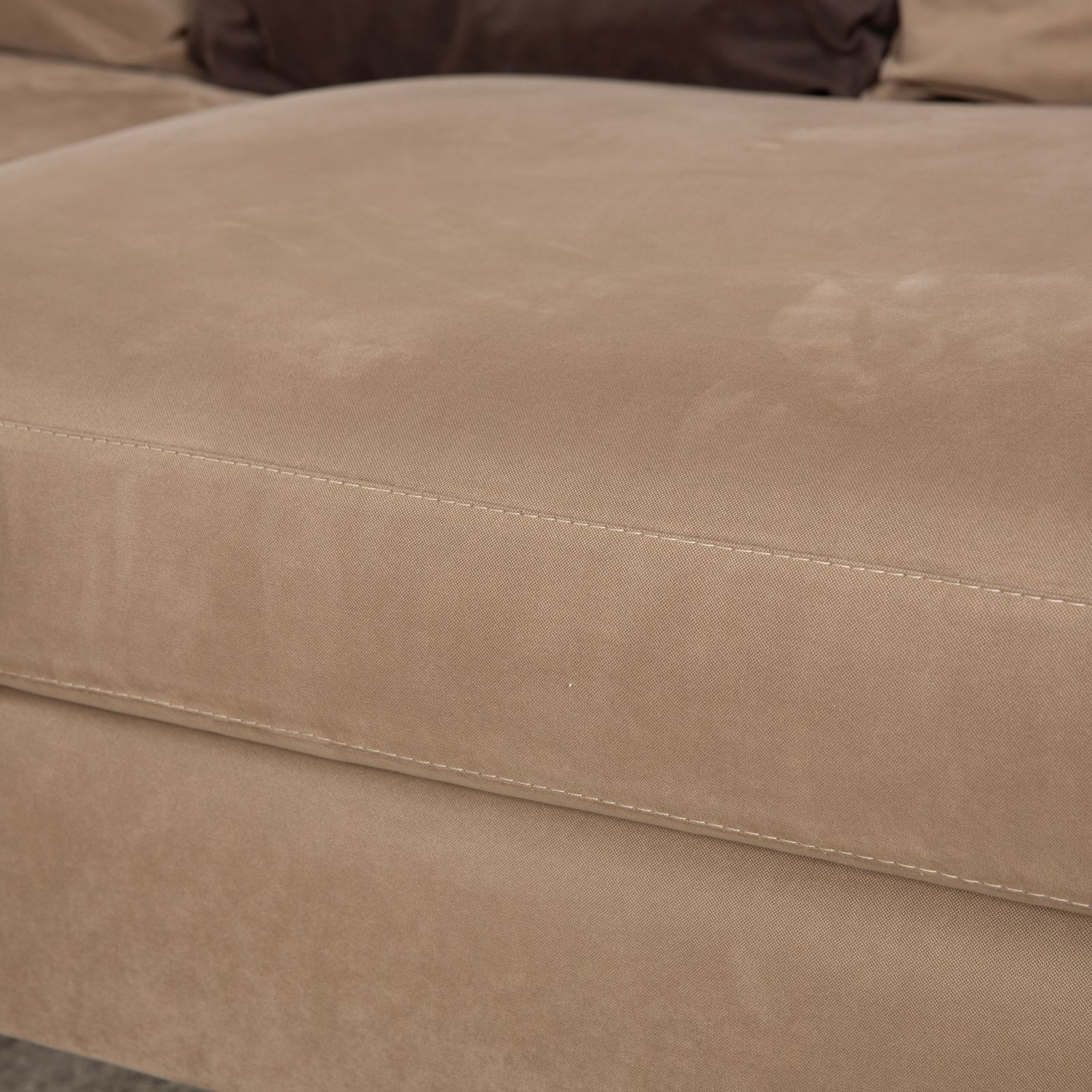 La Nouva Casa Luca Fabric Corner Sofa Beige photo for sale