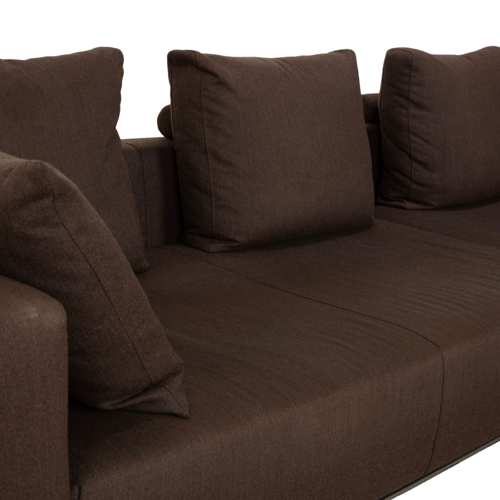 Canapé d'angle La Nuova Casa Granada en tissu, brun gris mud photo Mobilier