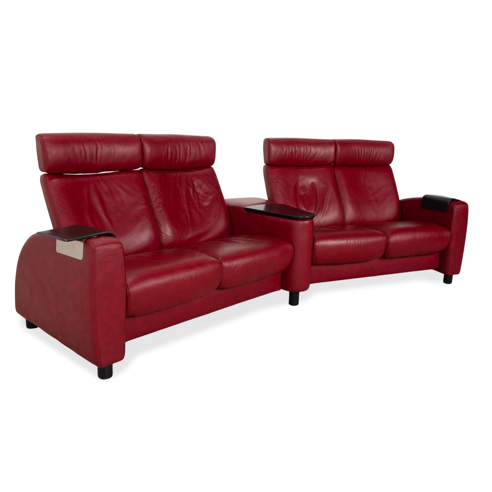 Canapé Stressless Arion 4 places, rouge, fonction manuelle photo for sale