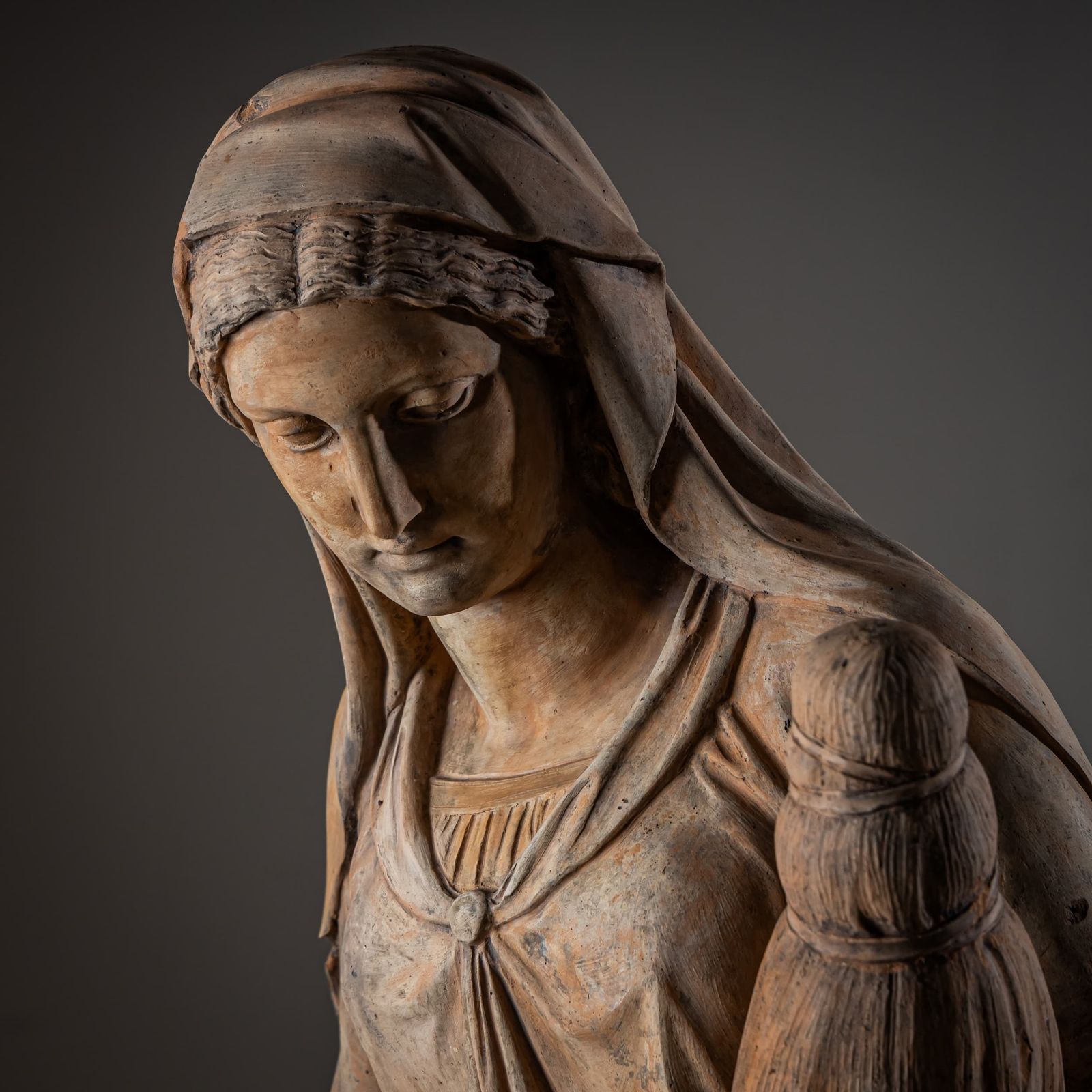Zomer, Herfst En Winter – Terracottasculpturen, Gesigneerd En Gedateerd Door Franz Melnitzky, 1855 photo vintage