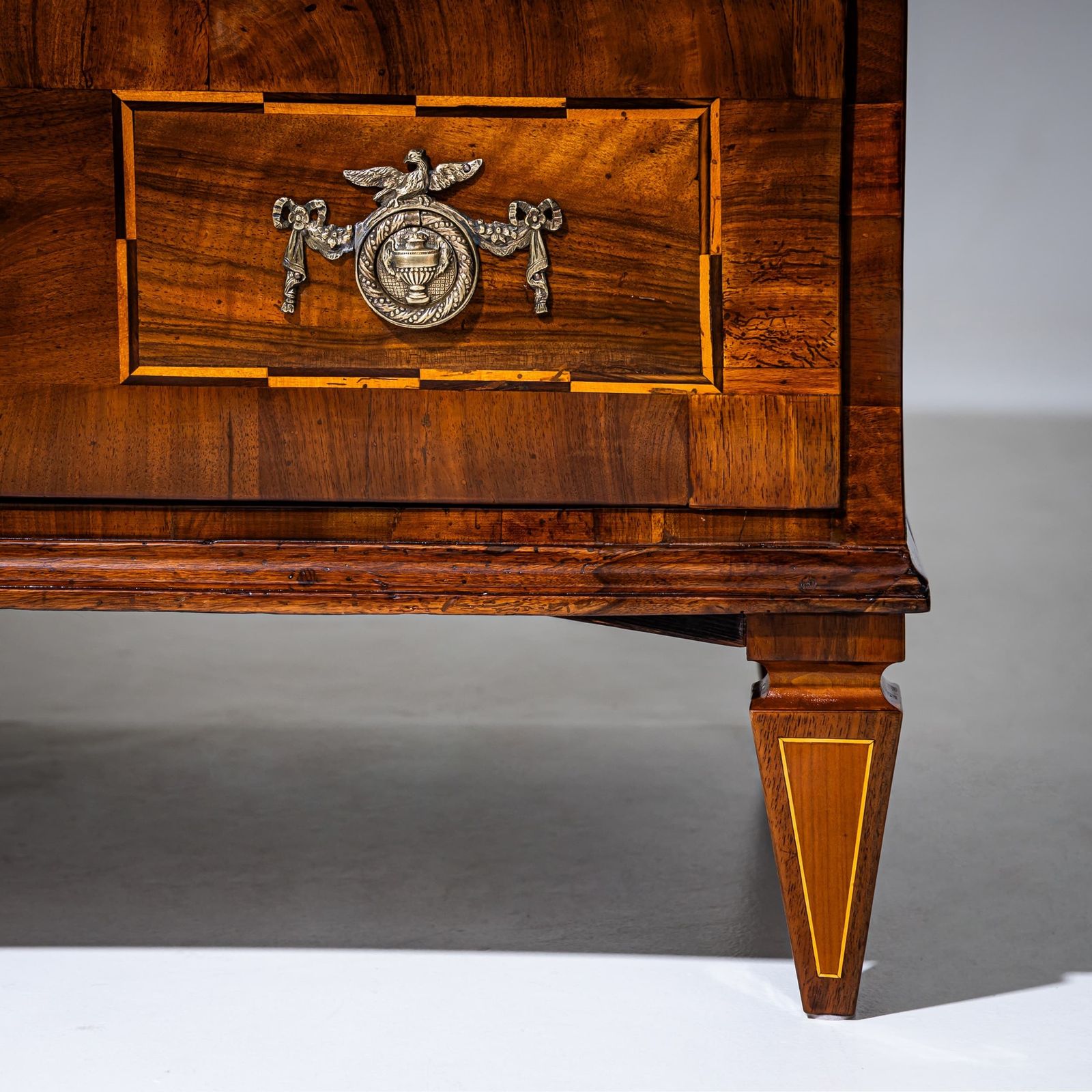 Louis XVI Marquetry Chest Of Drawers, Late 18th Century photo for sale