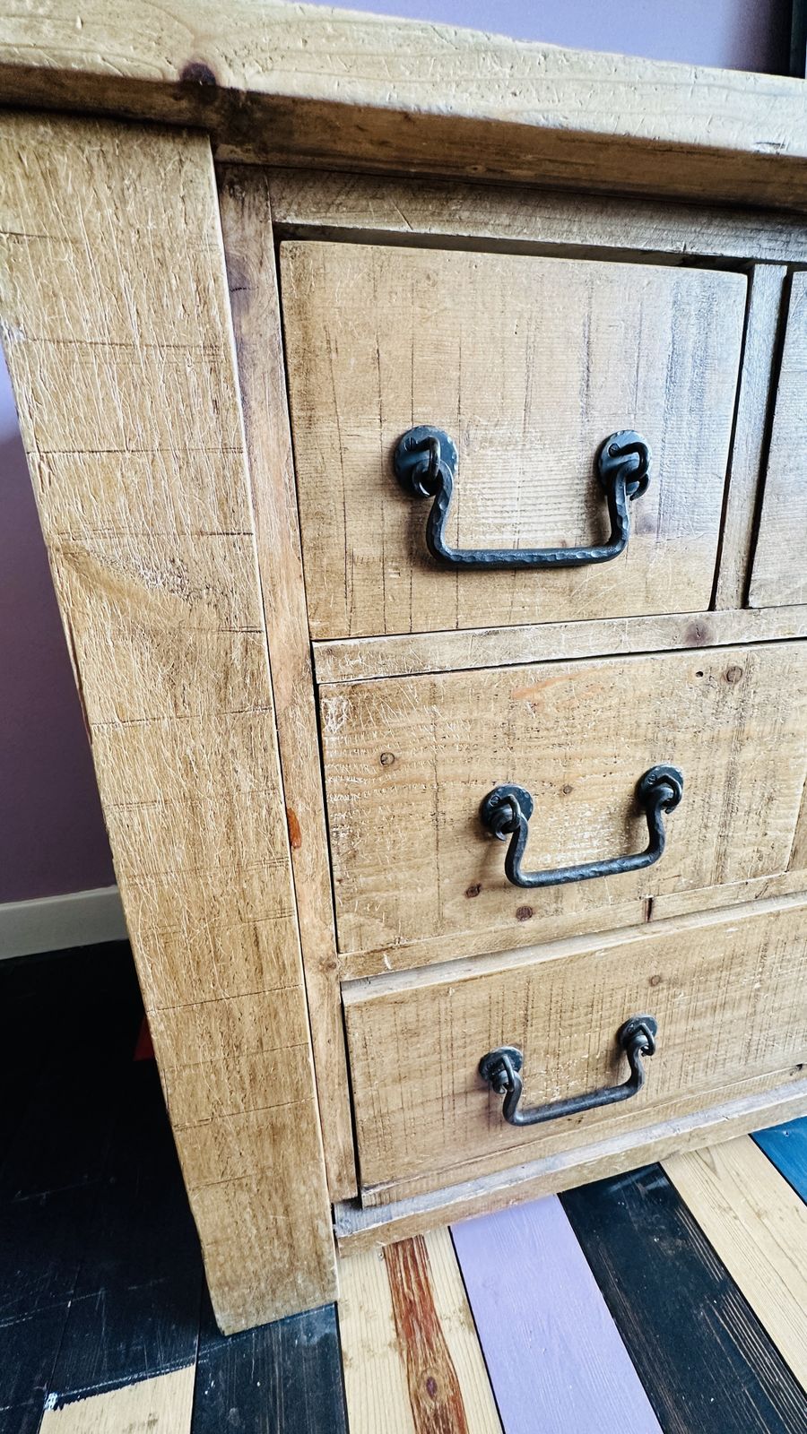 Extra Large Solid Pine Wood Chest Of Drawers photo Furniture
